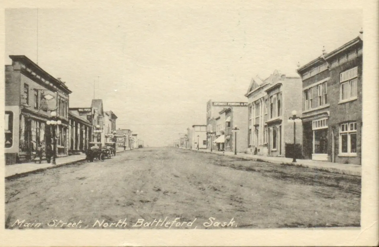 Main Street, North Battleford, about 1915